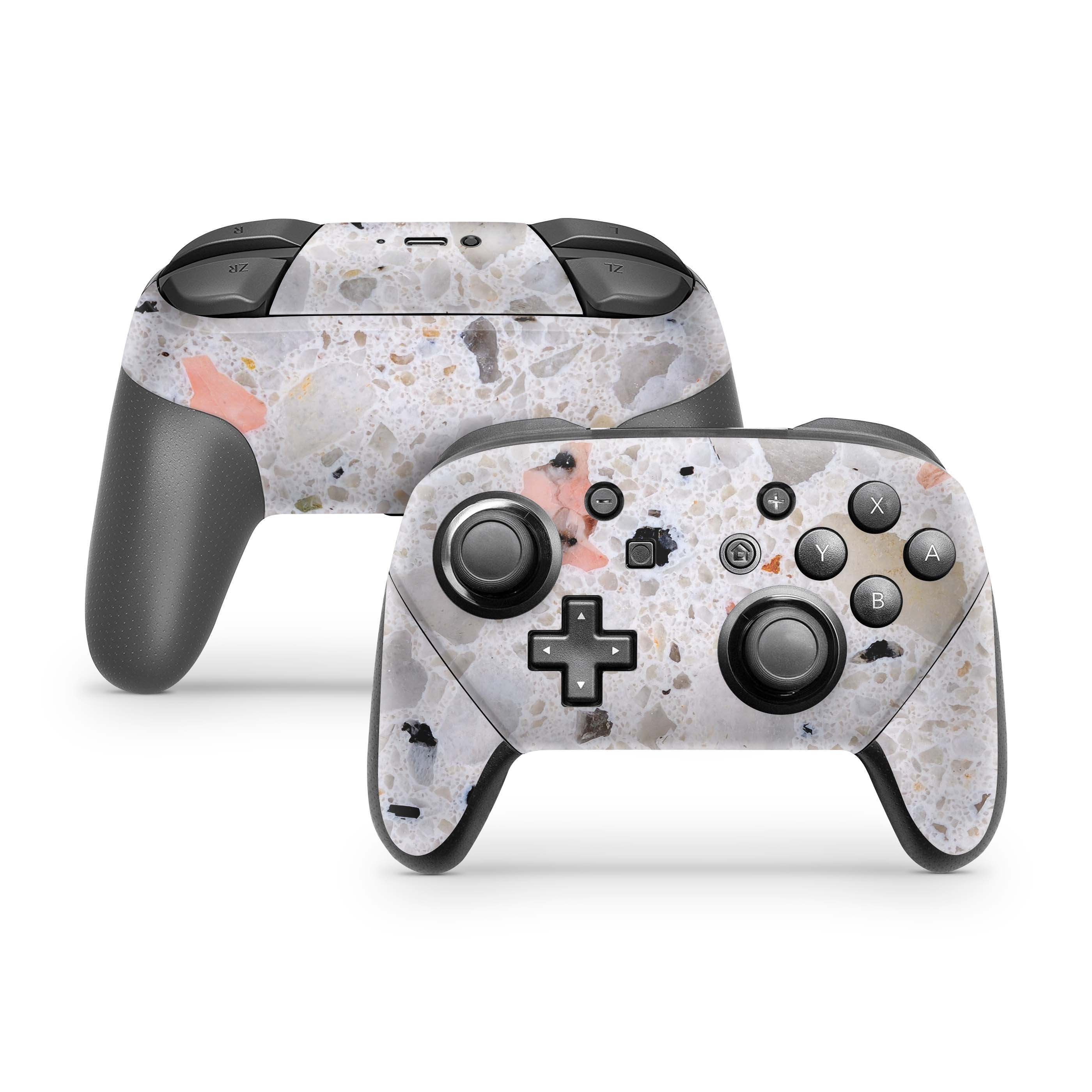 Terrazzo Nintendo Switch Pro Controller Skin