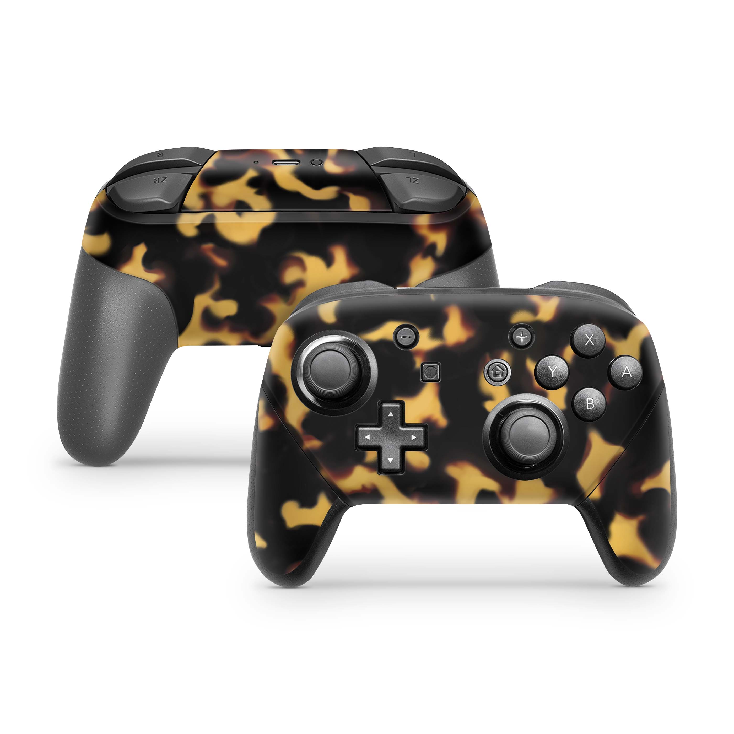 Tortoise Shell Nintendo Switch Pro Controller Skin