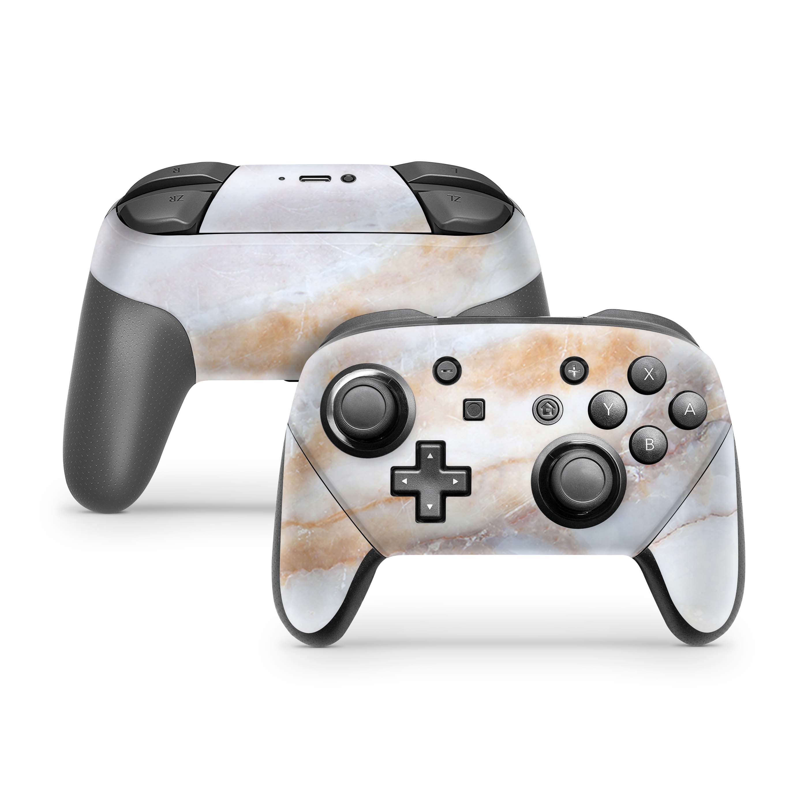 Vanilla Marble Nintendo Switch Pro Controller Skin