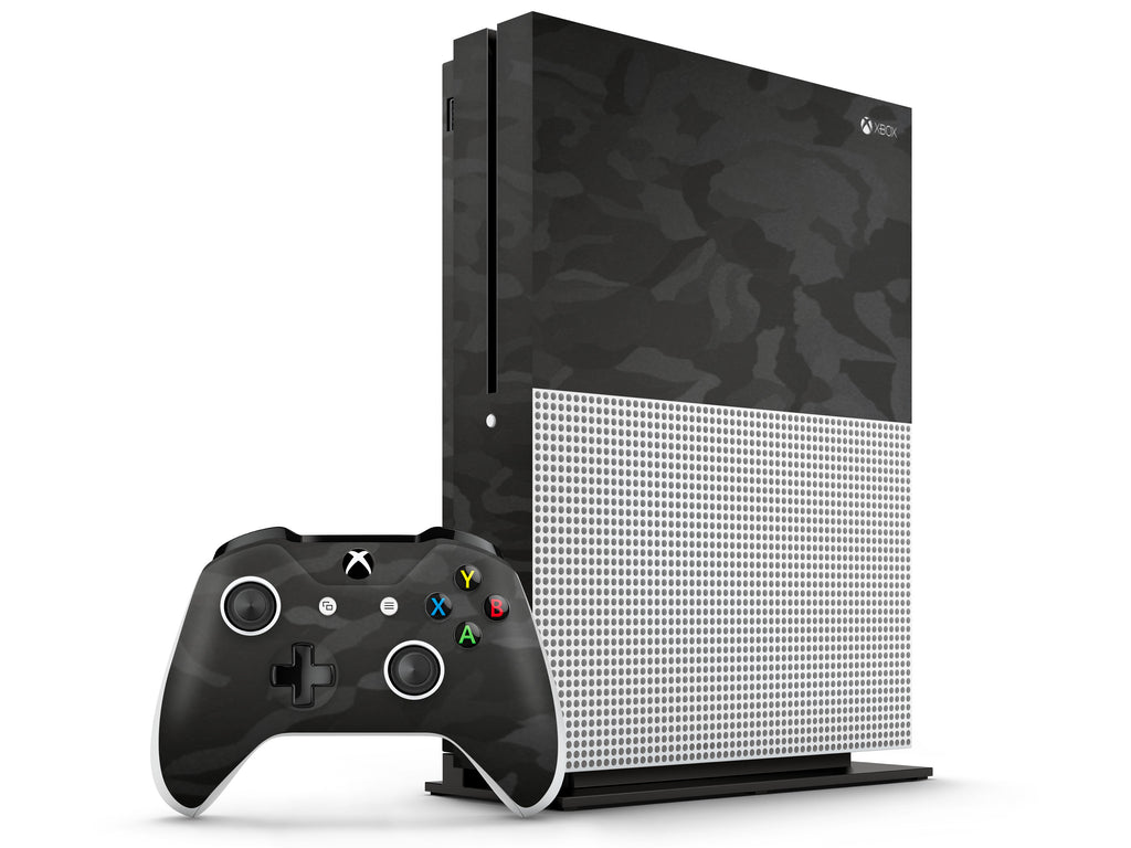 Black Camo Xbox One S Skin