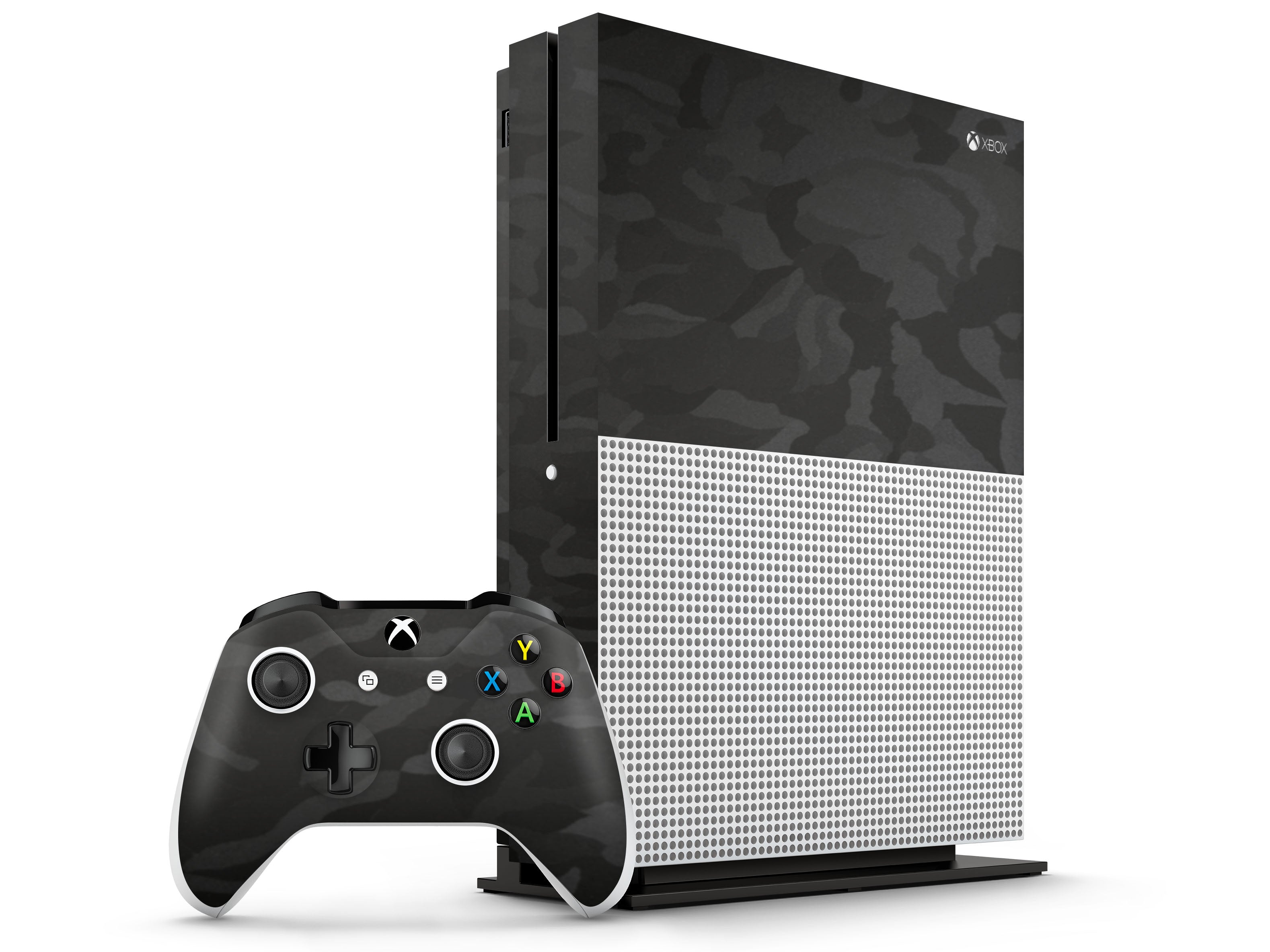 Black Camo Xbox One S Skin