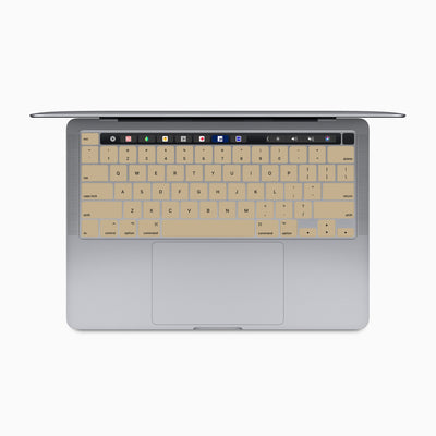 Protection de clavier MacBook beige biscuit