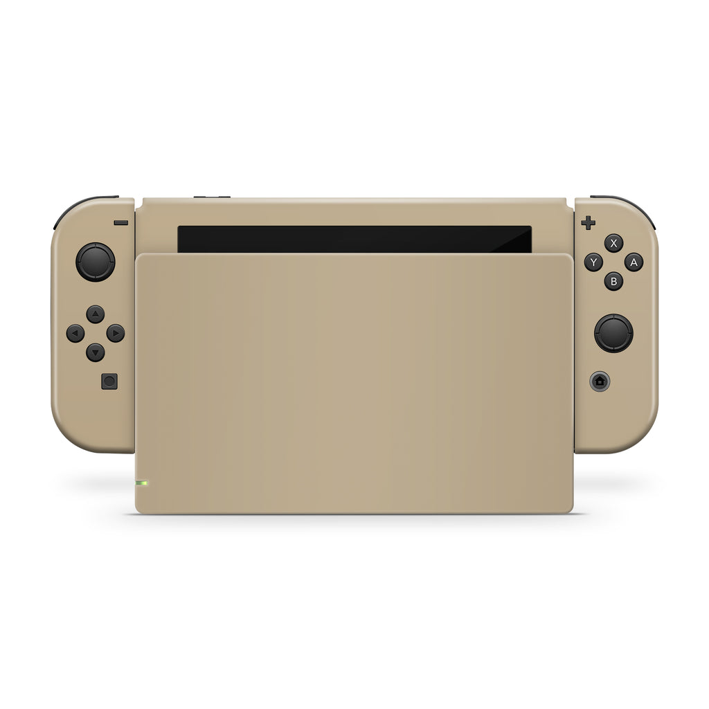 biscuit beige nintendo switch console and dock