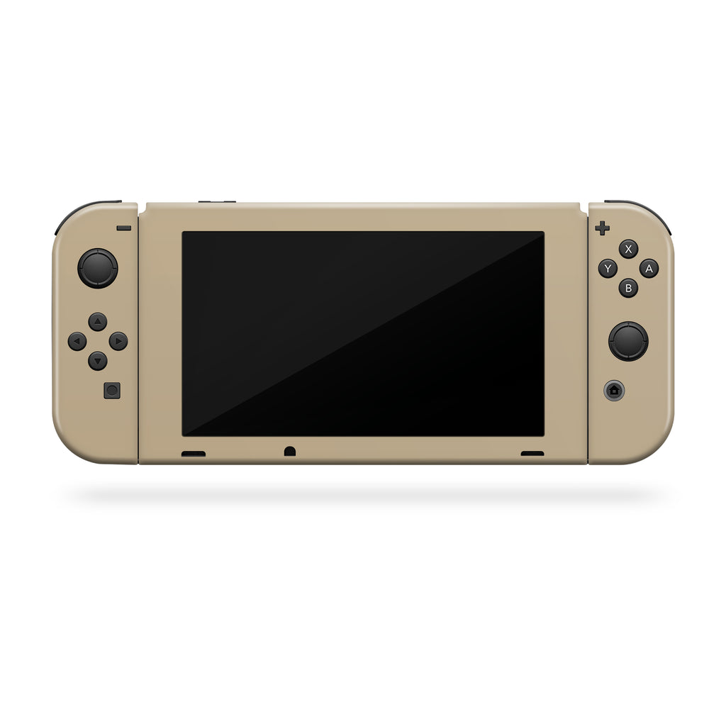 biscuit beige nintendo switch front console