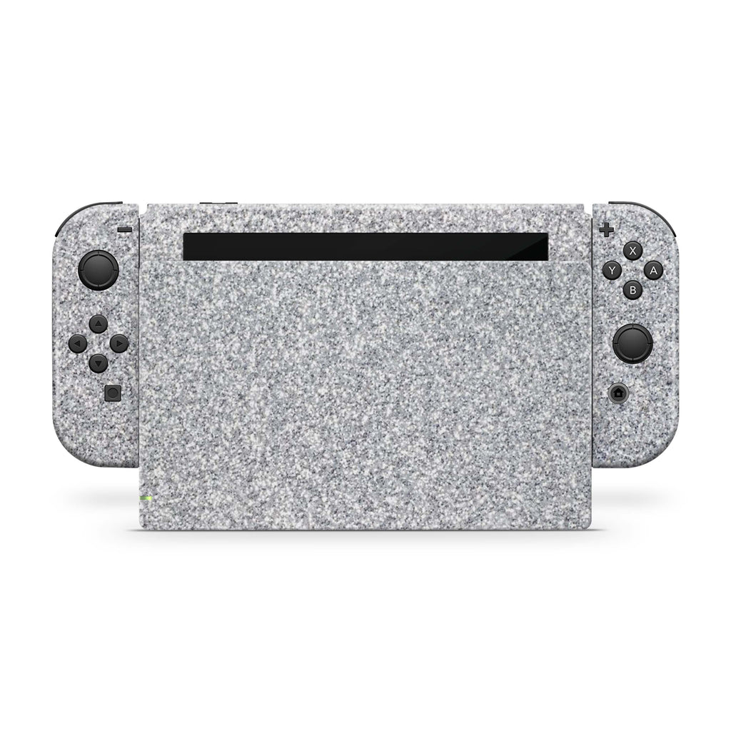 Blanc Glitter Nintendo Switch Skin