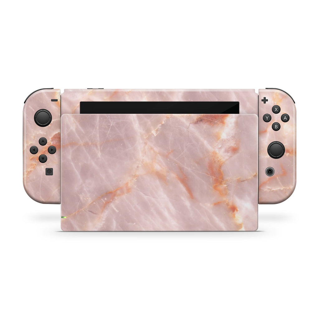 Blush Marble Nintendo Switch Skin
