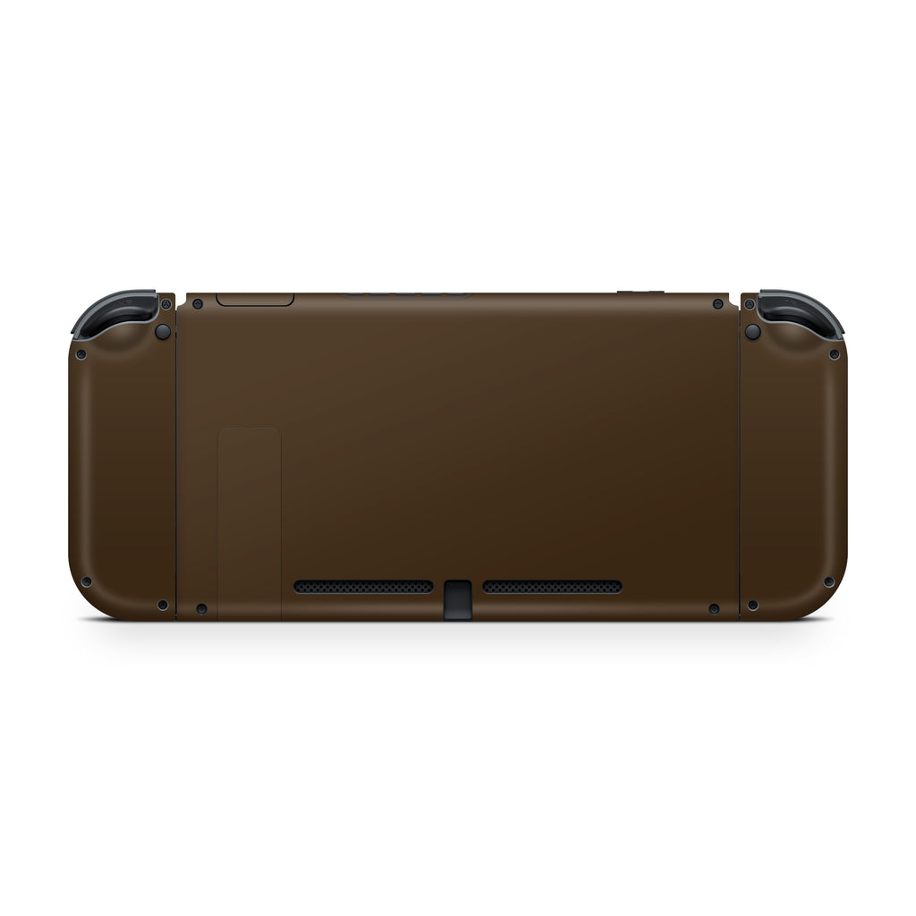 chocolate brown nintendo switch back console