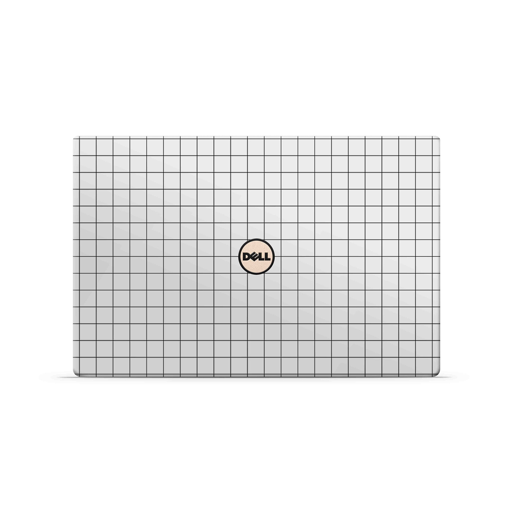 Dell Inspiron Skin in White Grid Line
