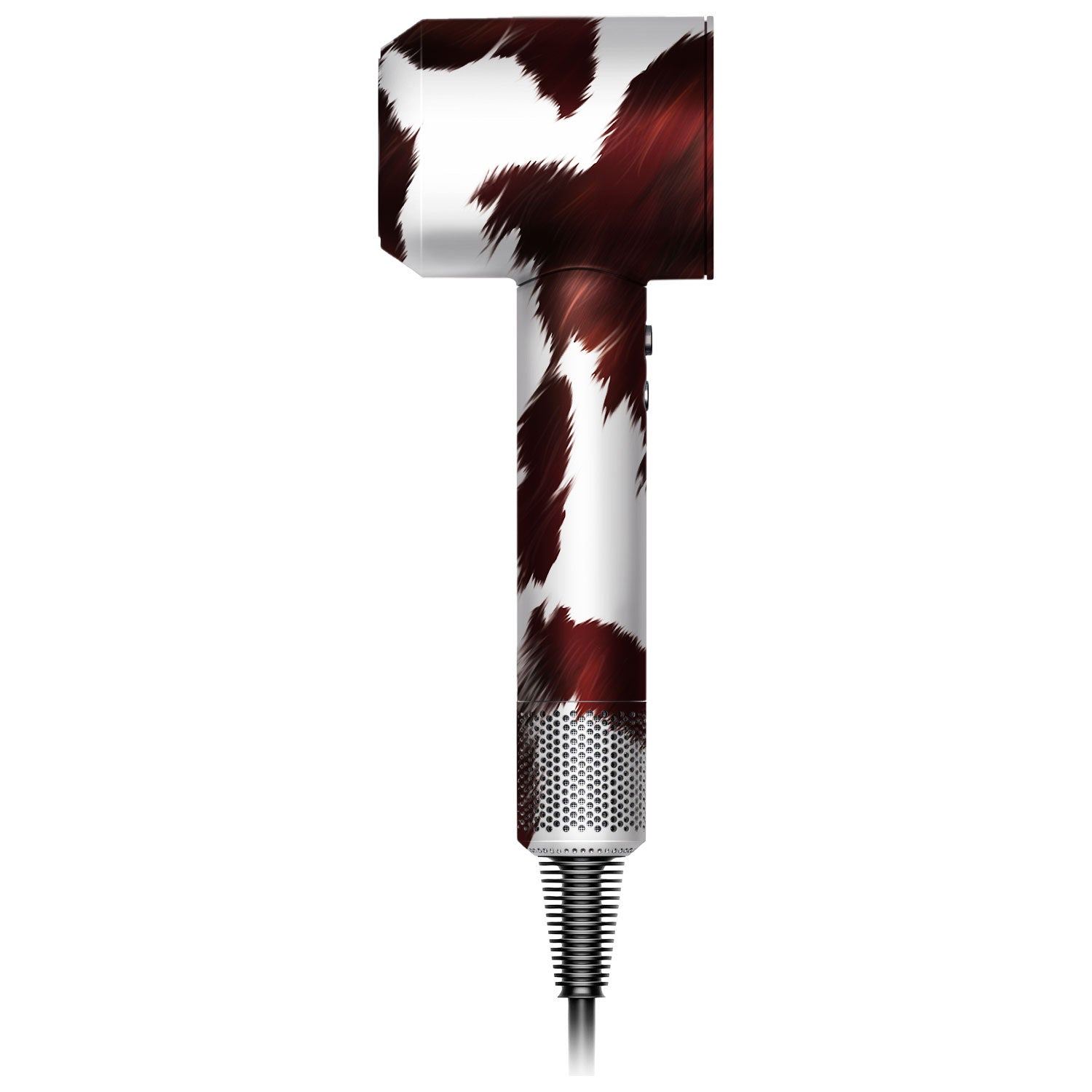 cow print dyson hair dryer skin