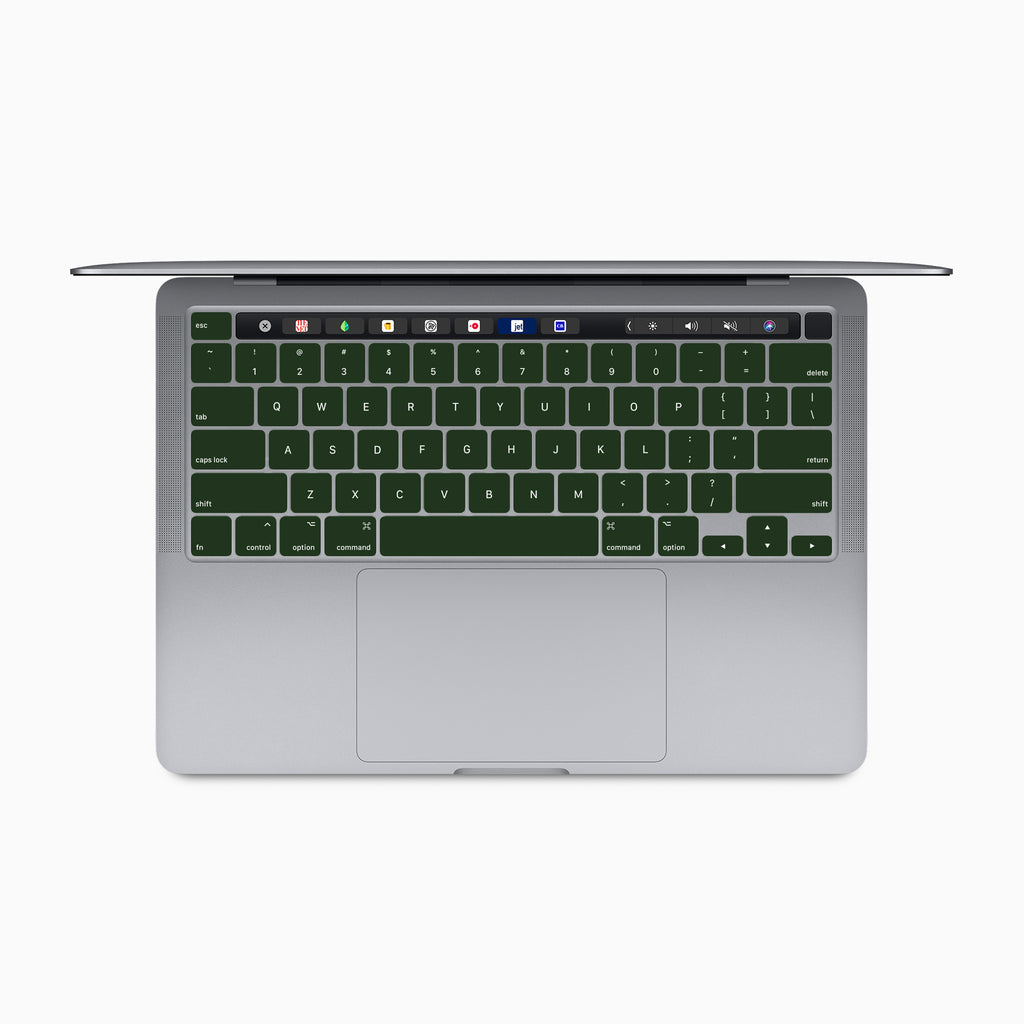 forest green internal macbook keyboard skin
