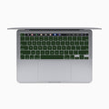 forest green internal macbook keyboard skin