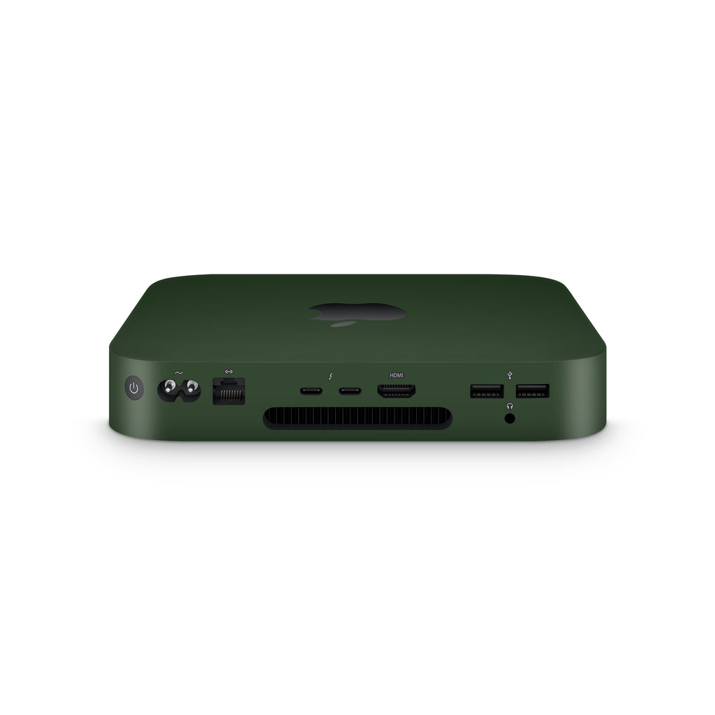 forest green mac mini skin side view