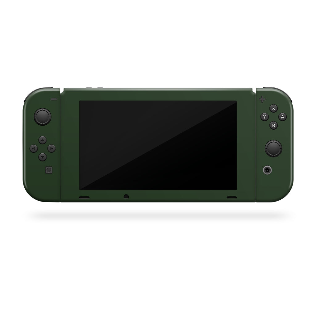 forest green nintendo switch front console