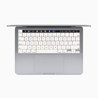Protection de clavier MacBook blanc ivoire