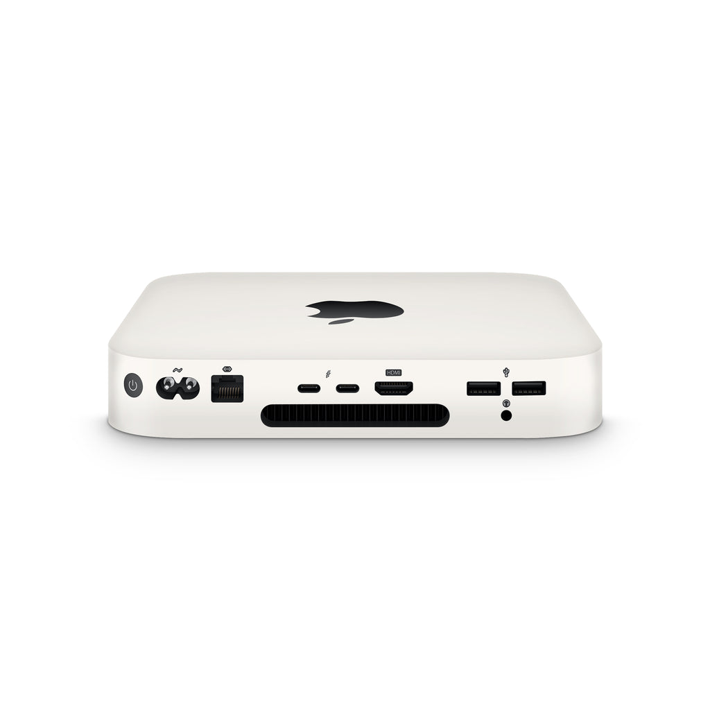 ivory white mac mini skin side view
