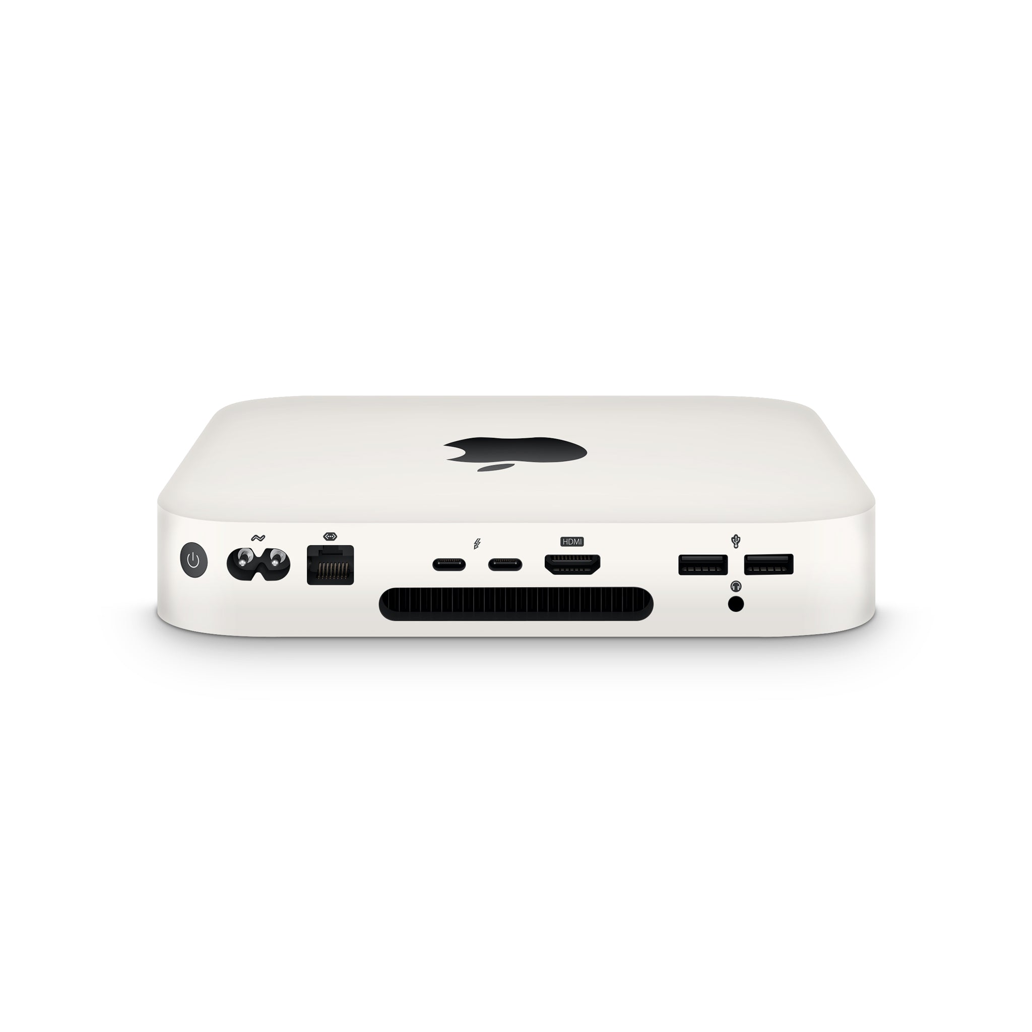 ivory white mac mini skin side view
