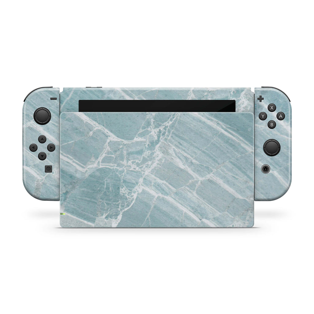 Mint Marble Nintendo Switch Skin