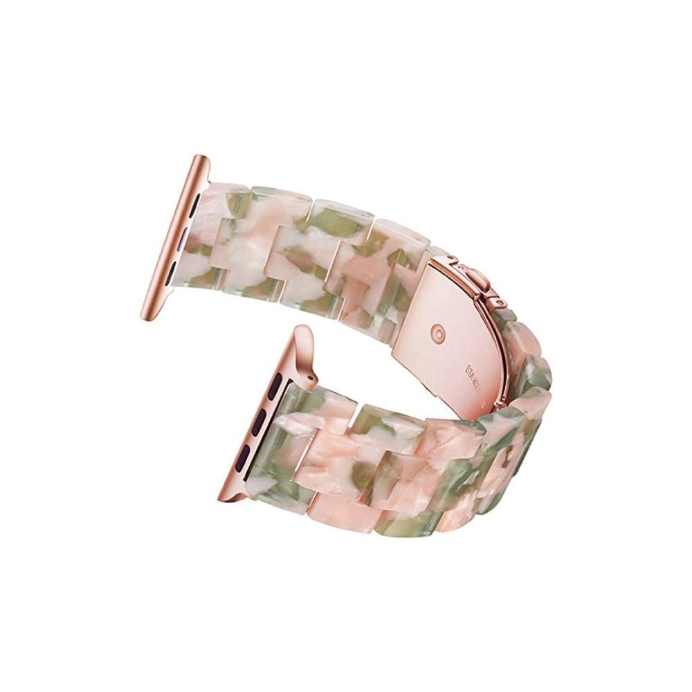 Pink and Green Tortoise Shell Apple Watch