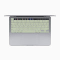 sage green internal macbook keyboard skin