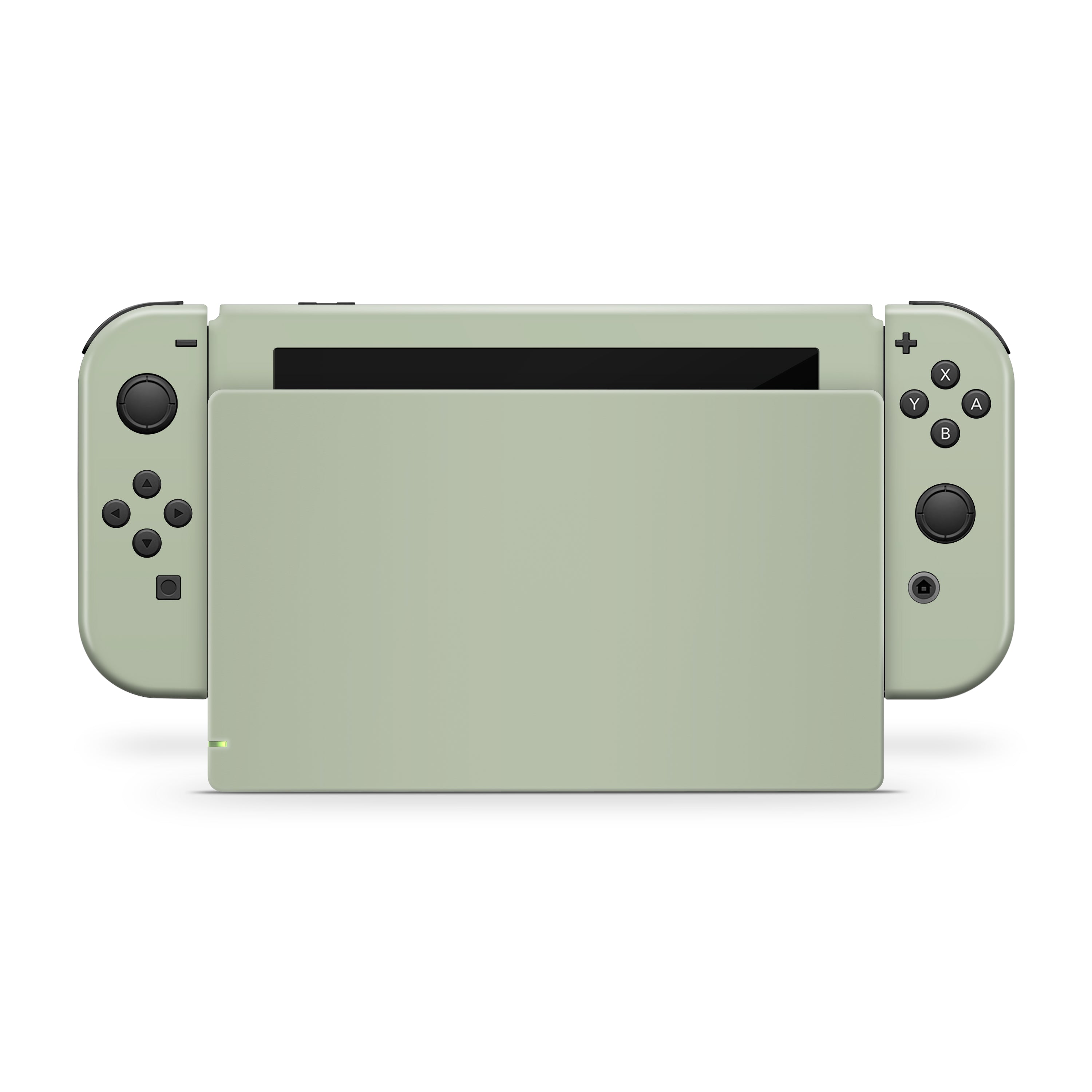 sage green nintendo switch console and dock