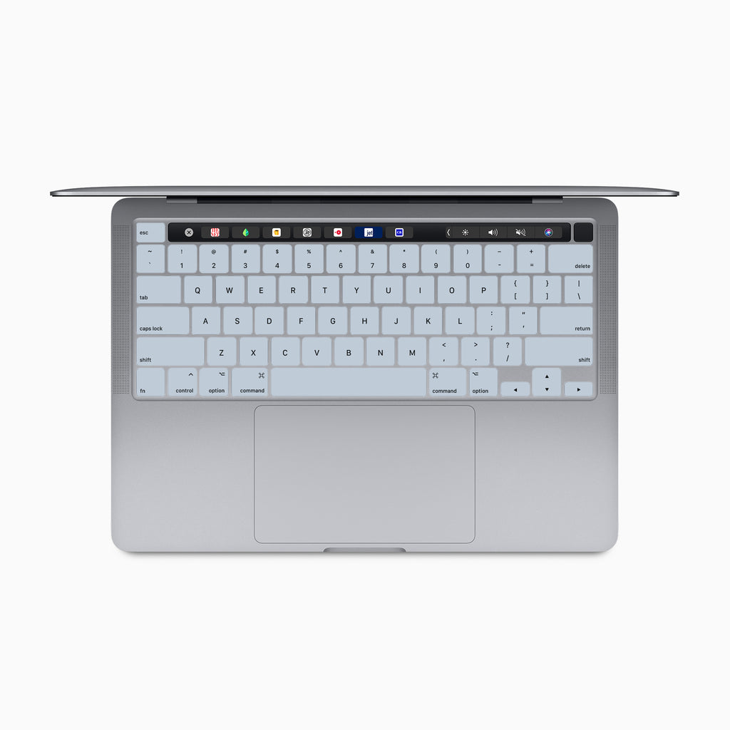 soft blue internal macbook keyboard skin