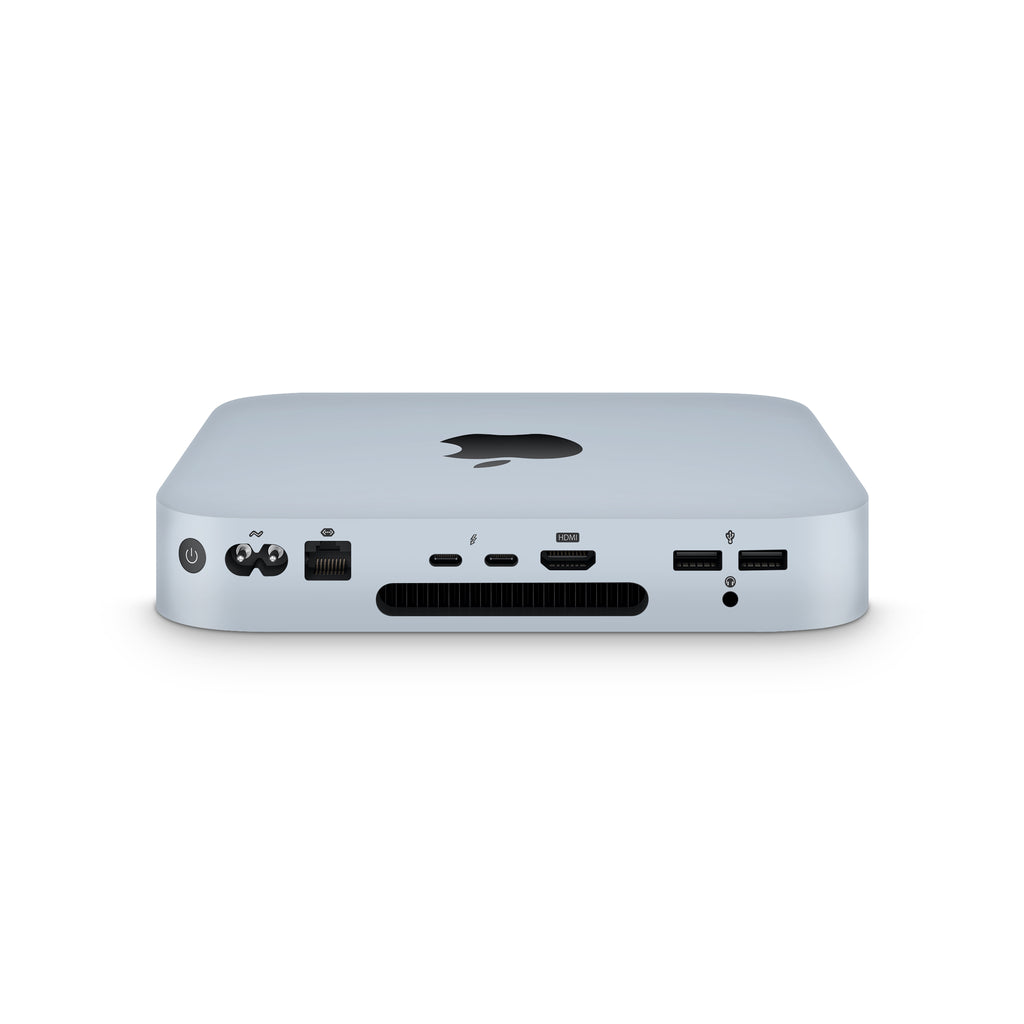 soft blue mac mini skin side view