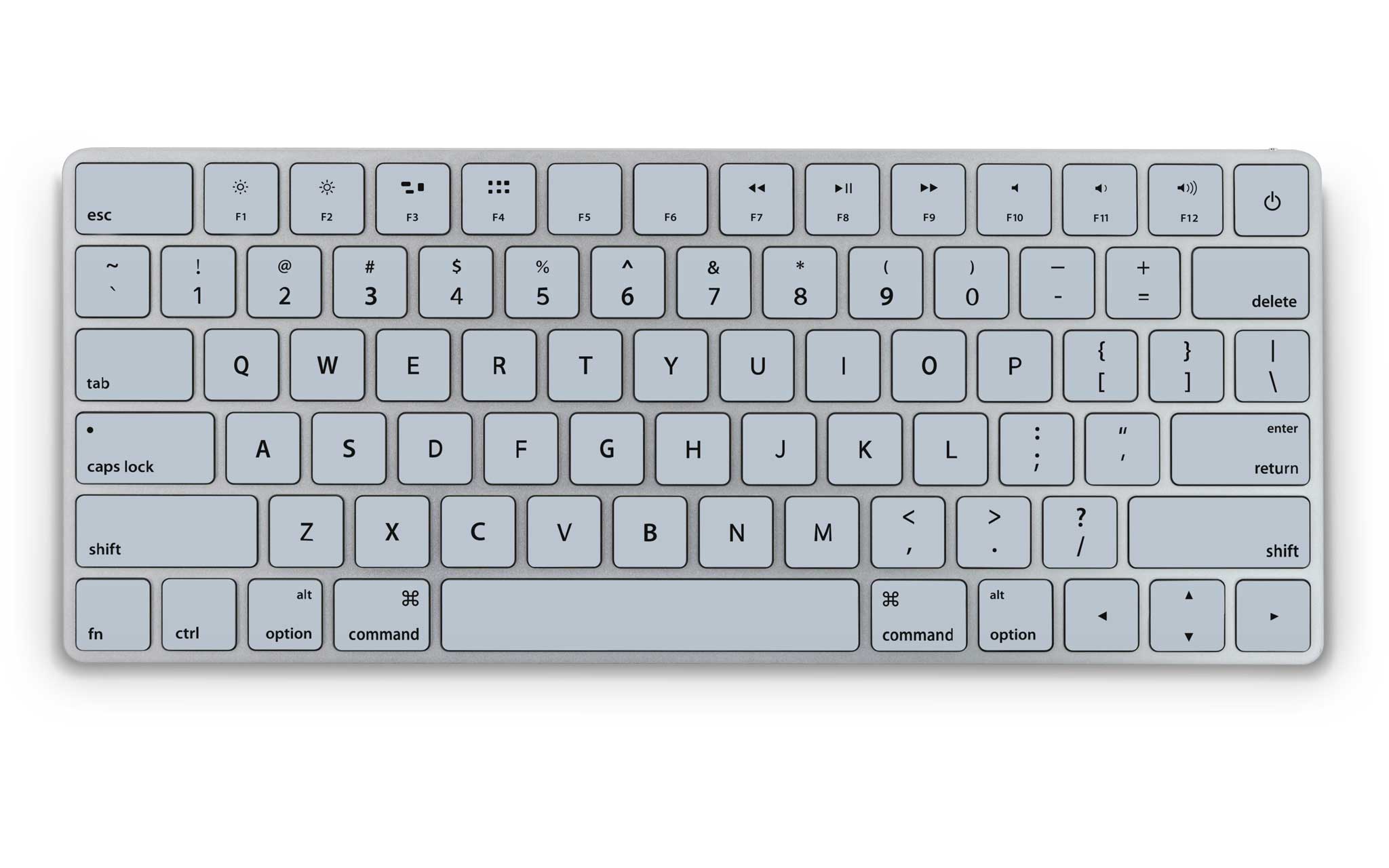 soft blue magic keyboard skin