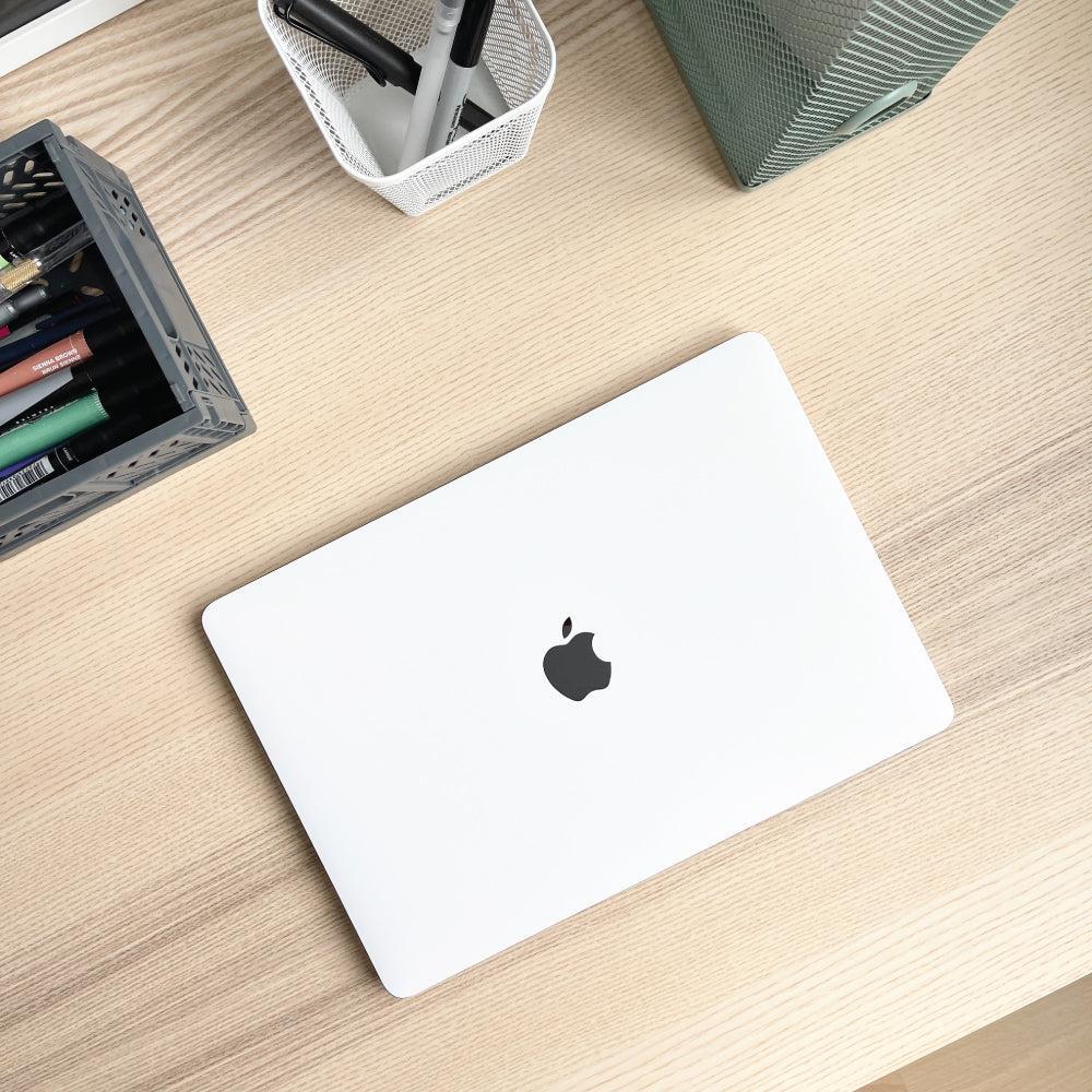 solid white macbook skin