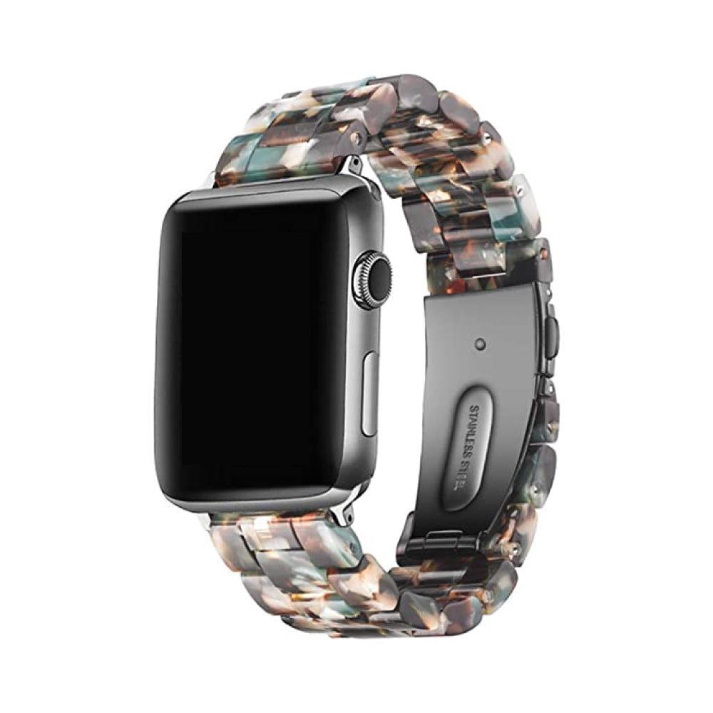 Turquoise Fleck Tortoise Shell Apple Watch Band | Uniqfind