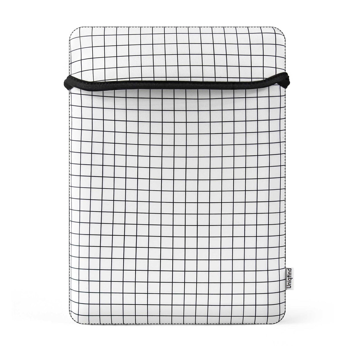 White Grid MacBook Sleeve - Uniqfind