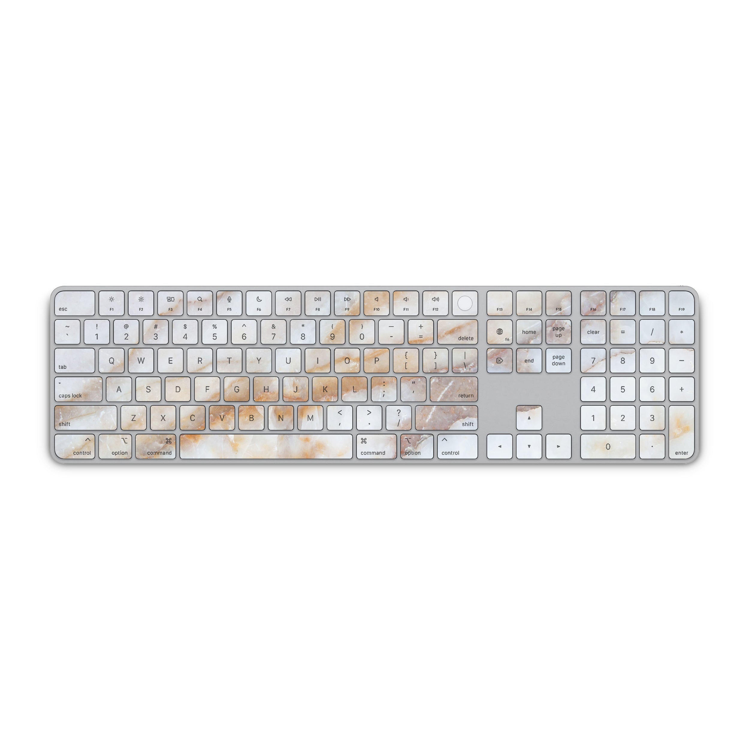 Vanilla Marble Magic Keyboard Skin