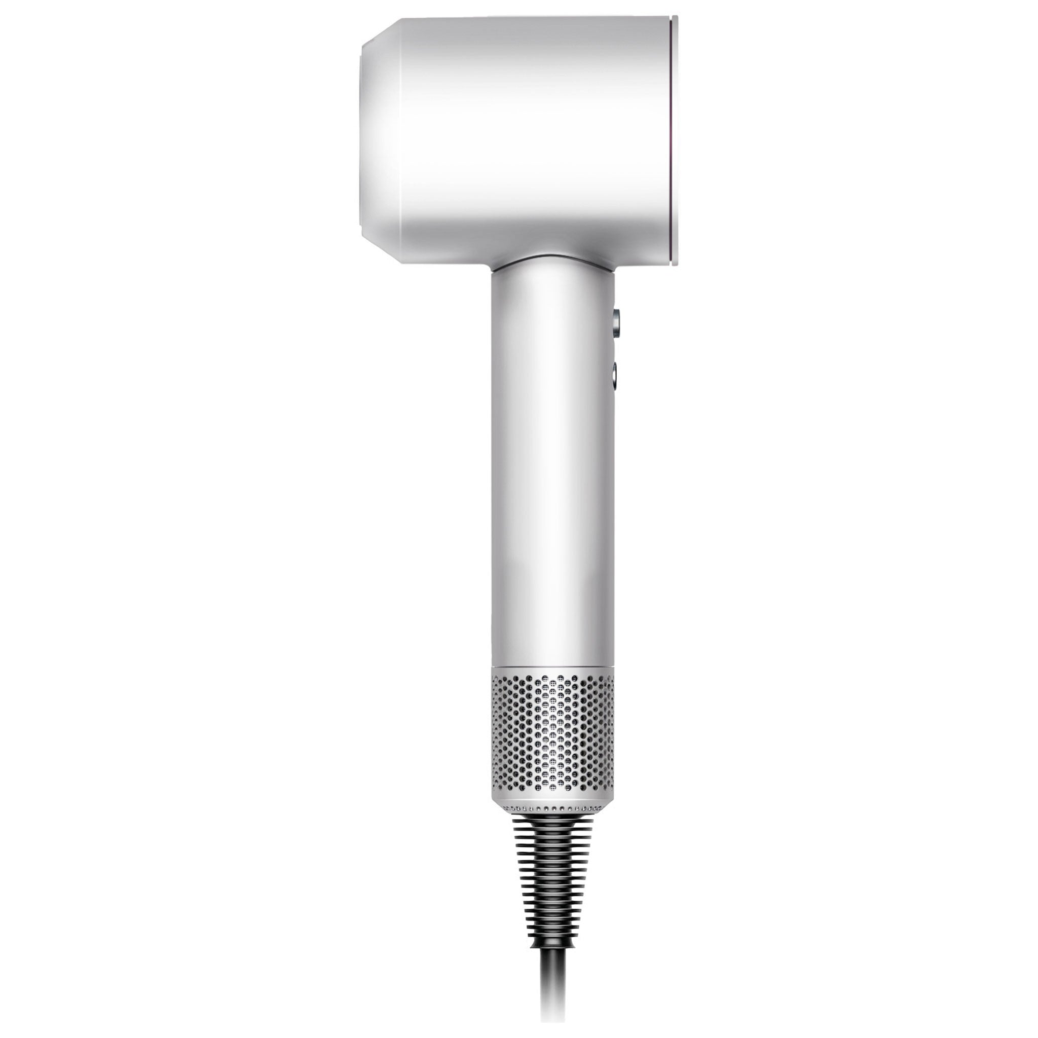 white dyson hair dryer skin