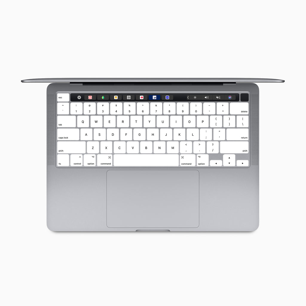 white internal macbook keyboard skin