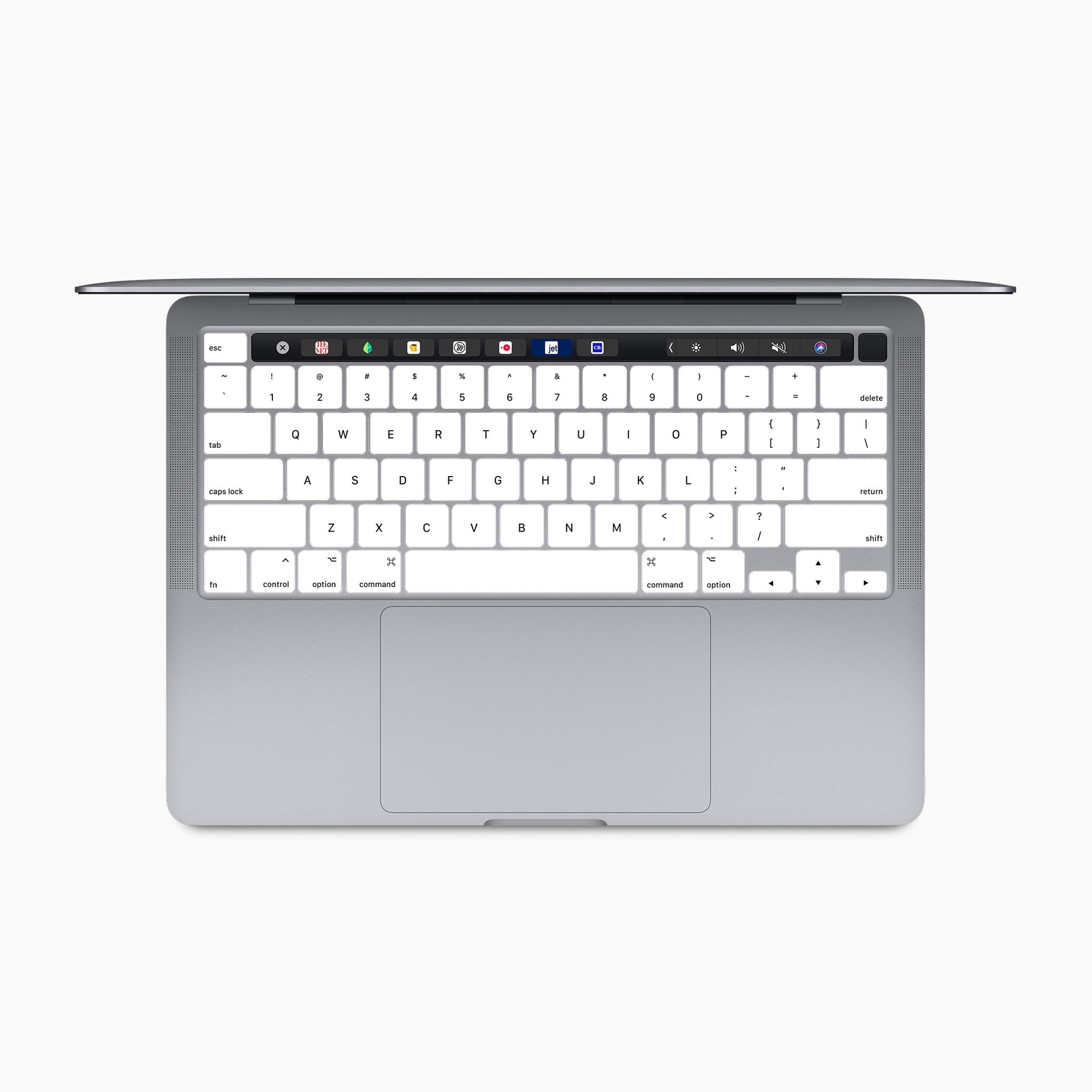 white internal macbook keyboard skin