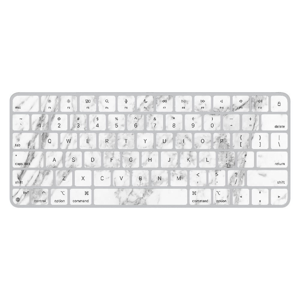 White Marble Magic Keyboard Skin