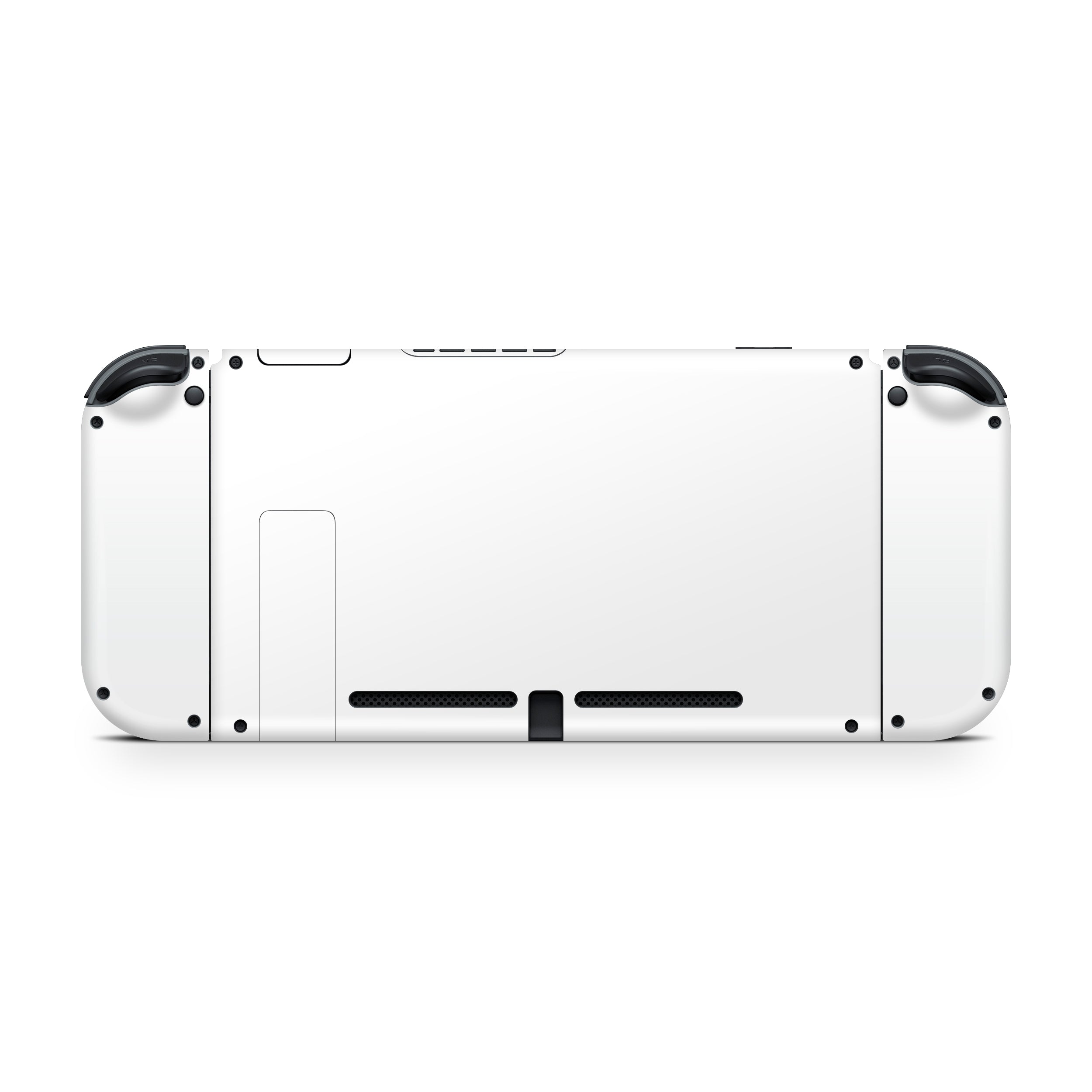 white nintendo switch back console