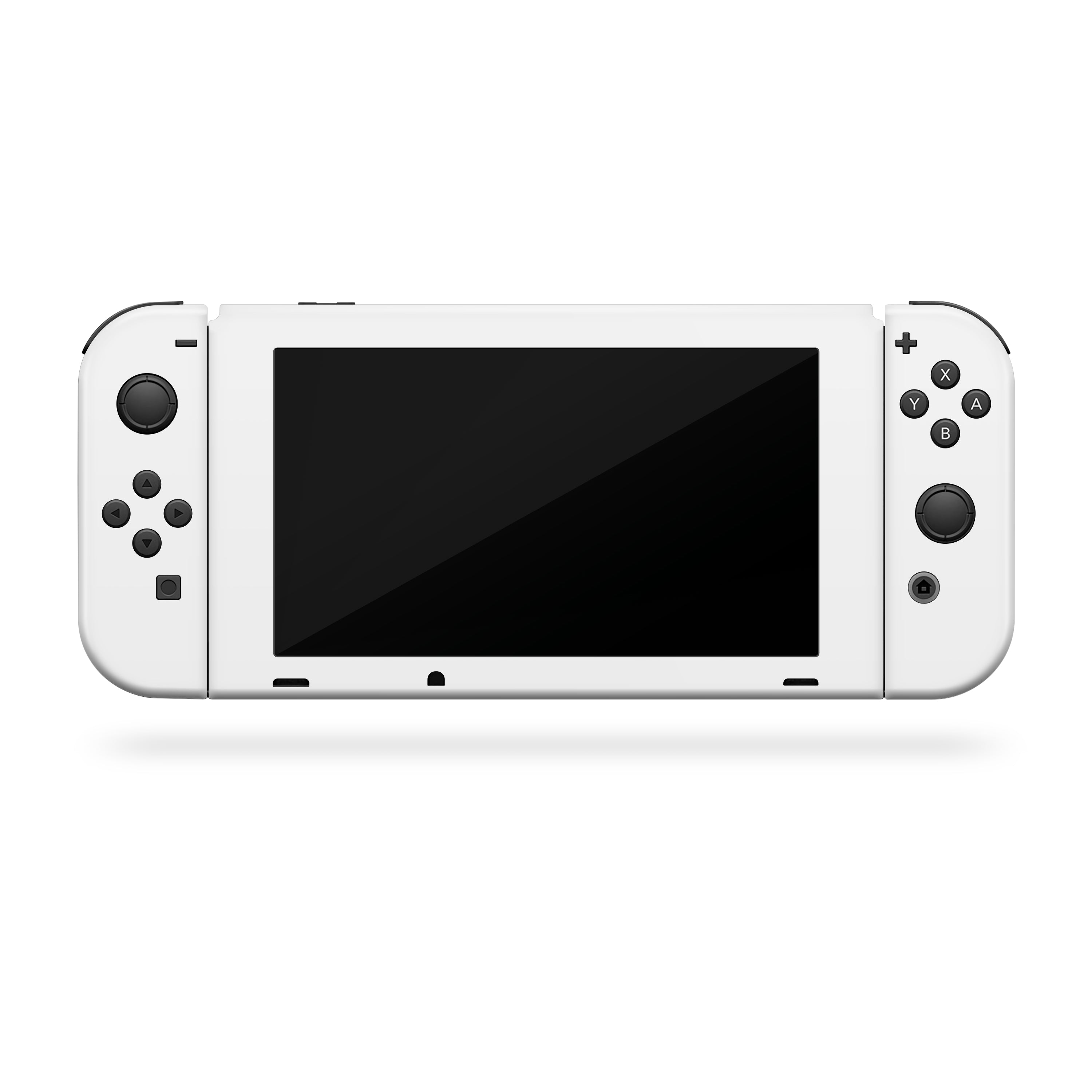 white nintendo switch front console