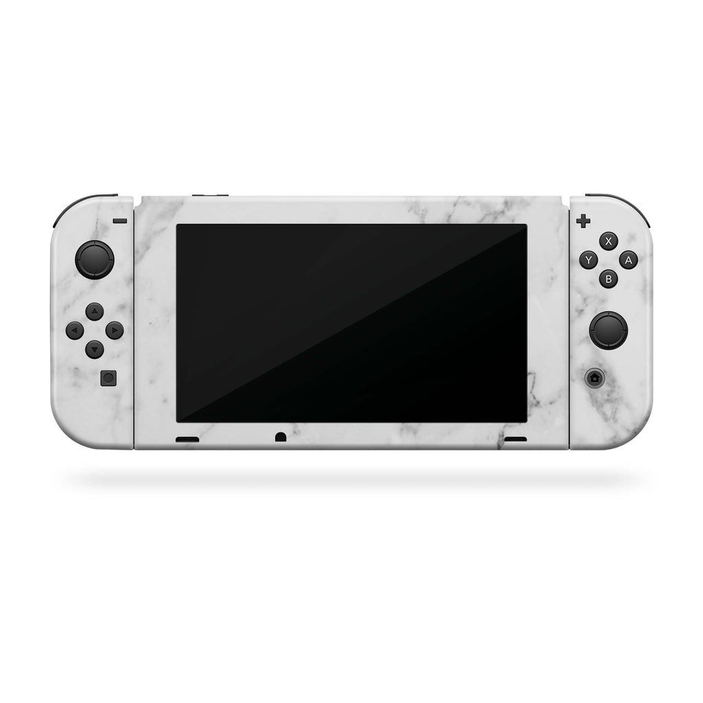 White Marble Nintendo Switch Decal