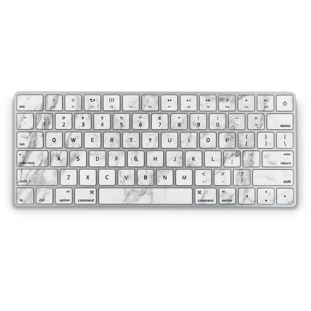 White Marble Magic Keyboard Skin