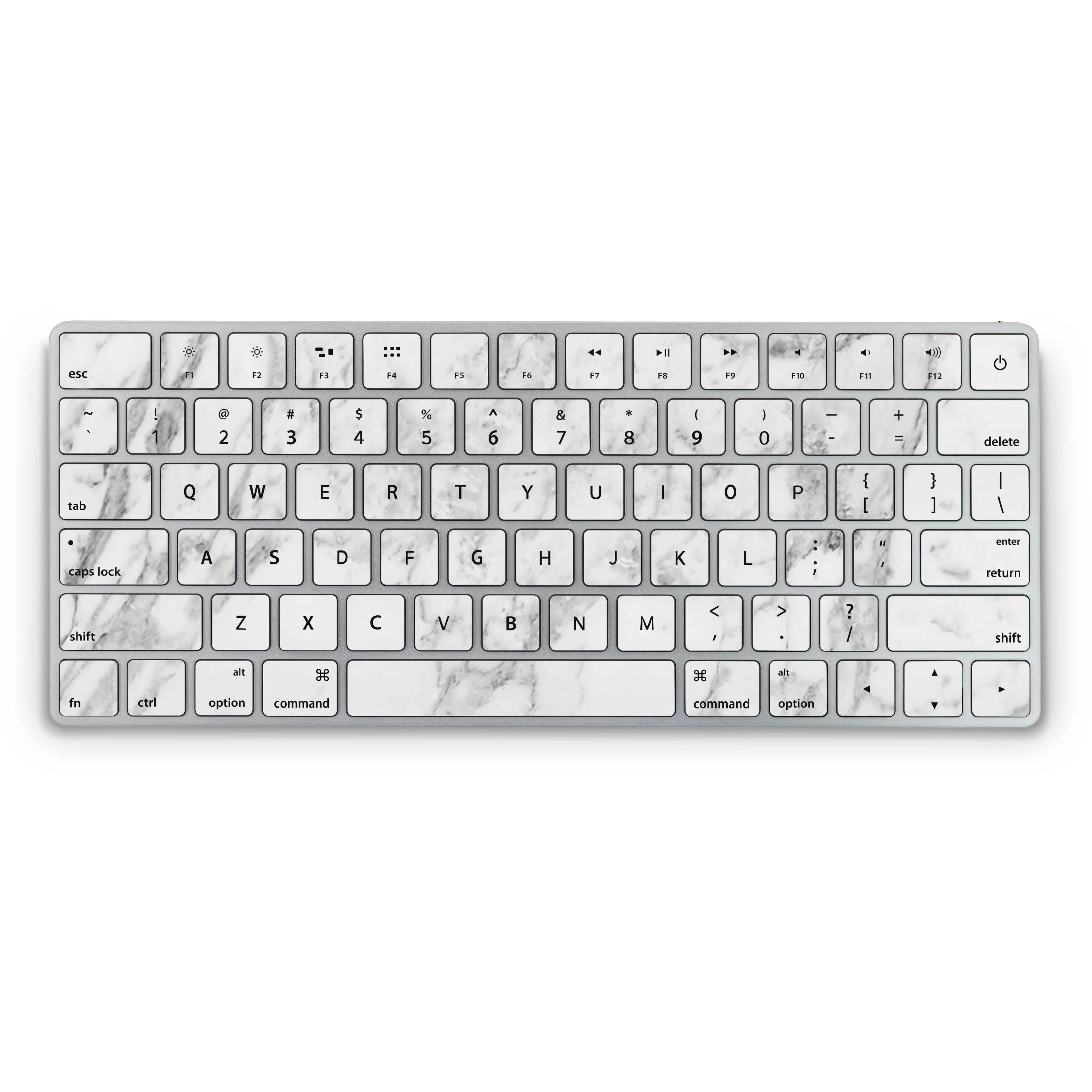 White Marble Magic Keyboard Skin